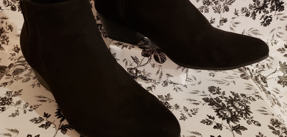 Black Suede Booties
